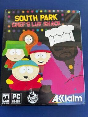NEW SEALED South Park Chef's Luv Shack PC CD-ROM Big Box 1999